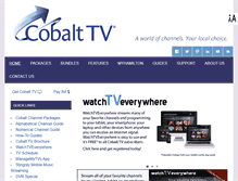 Tablet Screenshot of cobalttv.com